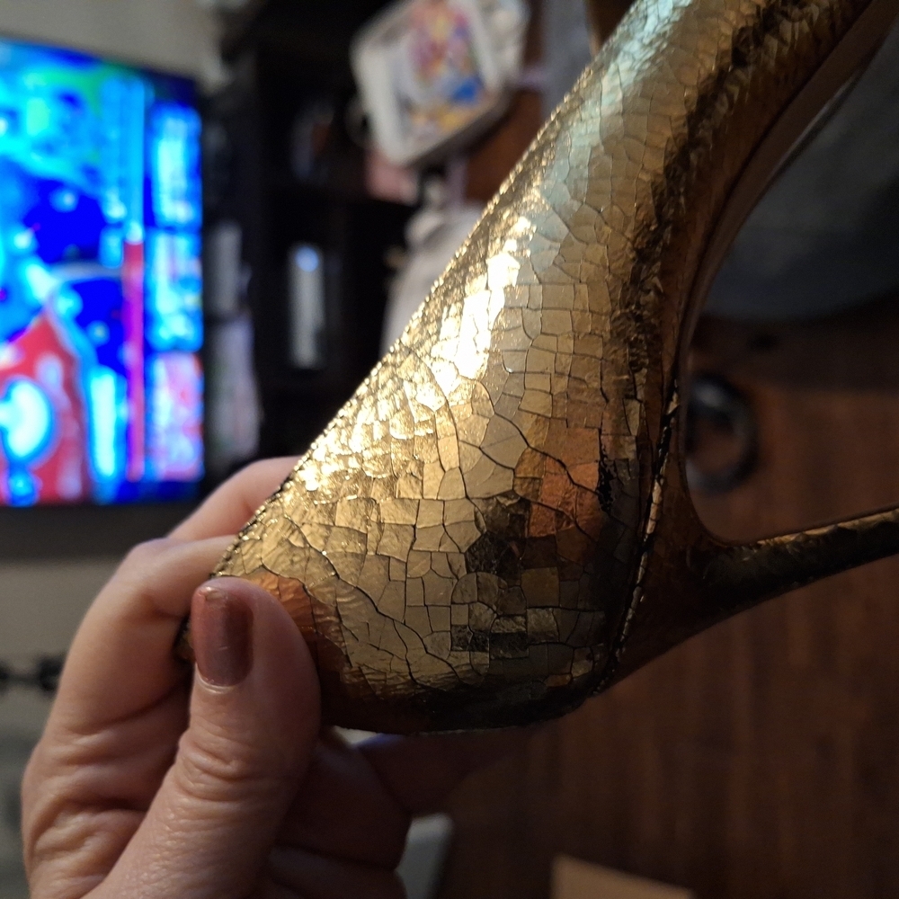 Michael Kors Gold Heels. Runway Collection. Made In Italy! $2,000.00 Shoes!! - Picture 8 of 11
